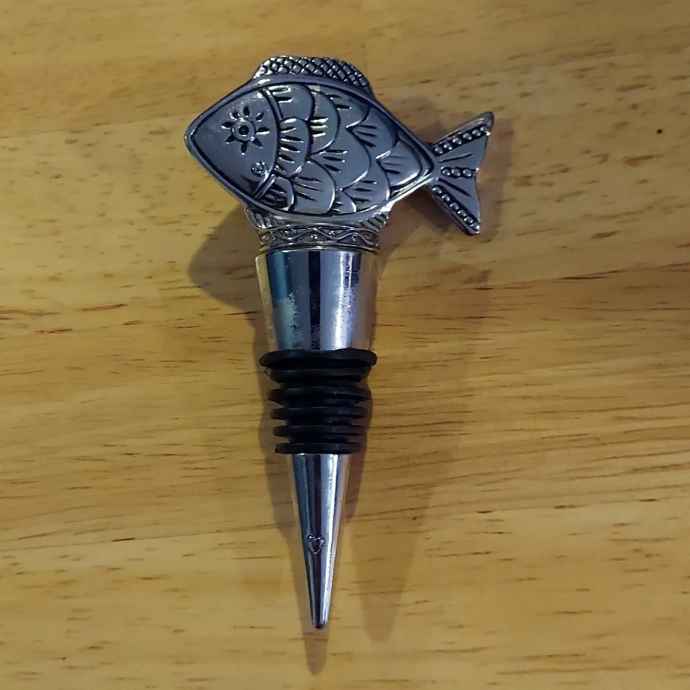 Silver Filigree‎ Fish Wine Stopper